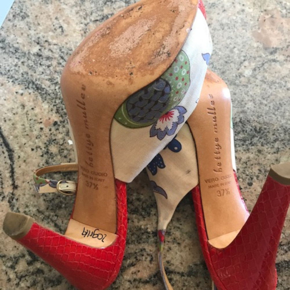 Beautiful Bettee Muller Colorful  Leather Shoes - Picture 5 of 7